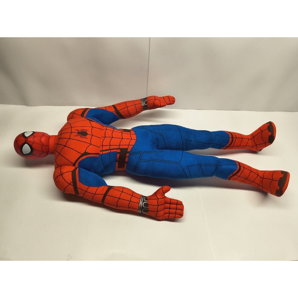 30" Tall 2017 Marvel Comics Spiderman Toy Doll W/Suede Type Material